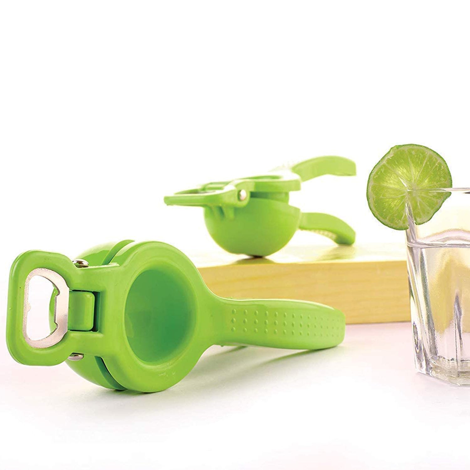 Kitchen 2 in 1 Unbreakable Lemon Squeezer and Bottle Opener (1 Pc) Kitchen 2 in 1 Unbreakable Lemon Squeezer and Bottle Opener (1 Pc)